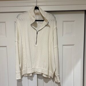 Free People Walk Away Half Zip Tunic Pullover